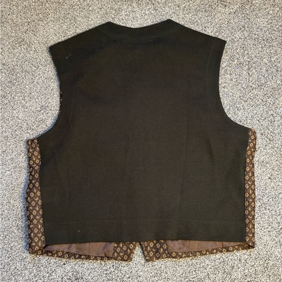 Le Collezioni Structure Vest Men’s Sz L Brown Wool Blend Made In Italy Formal - Picture 6 of 10
